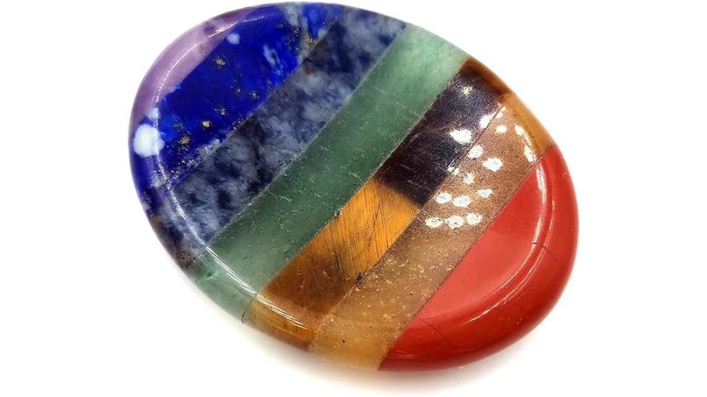 chakra crystal worry stone