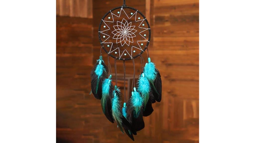 handmade blue dream catchers