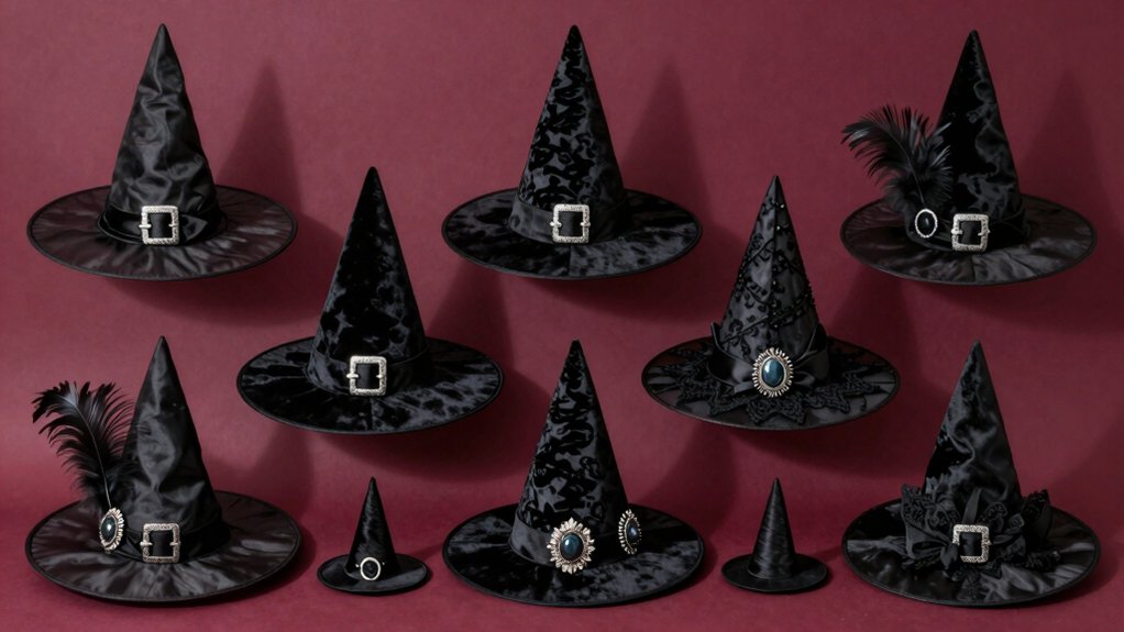 ten witch hat decorations